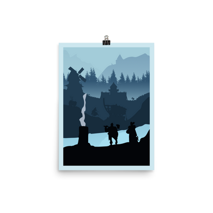 Shipwrights of the North Sea Minimalist Board Game Art Poster