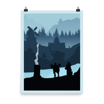 Shipwrights of the North Sea Minimalist Board Game Art Poster