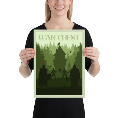War Chest Minimalist Board Game Art Poster