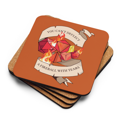 You Can't Deflect A Fireball With Tears Tabletop Gaming Inspired Coaster