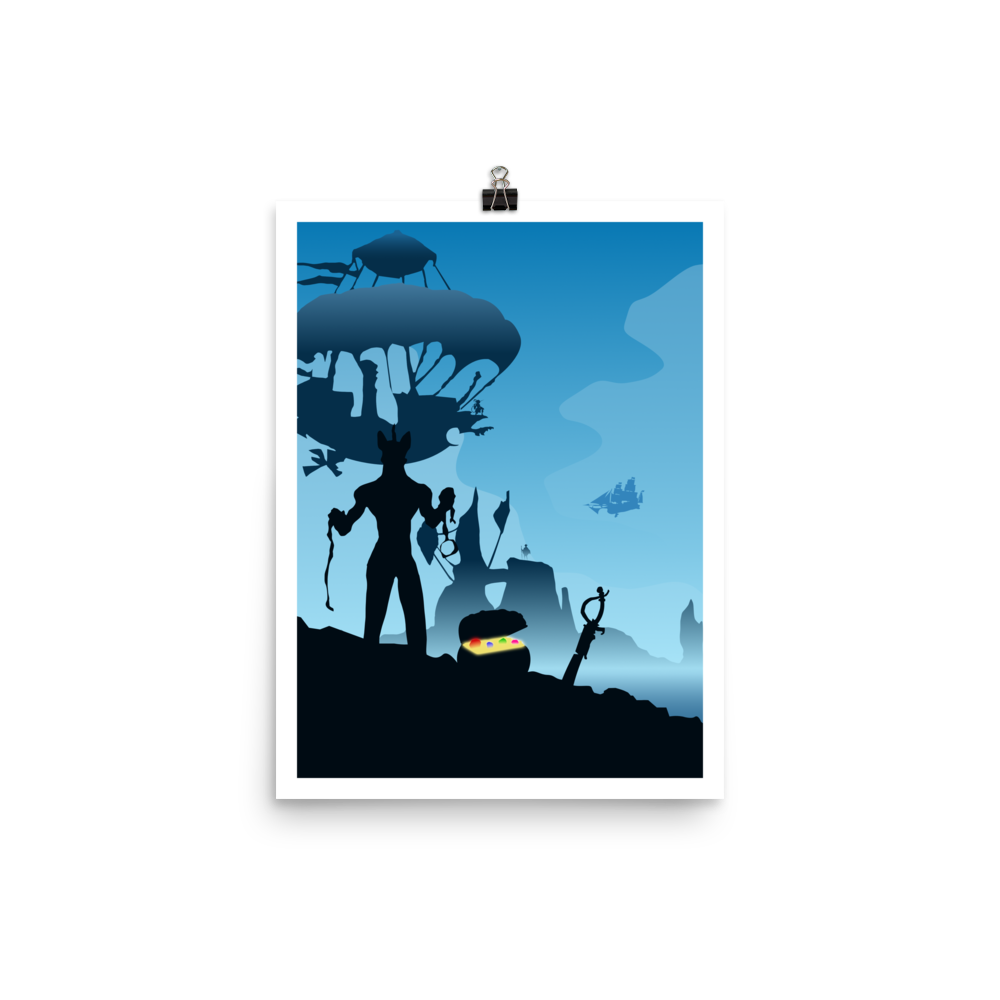 Libertalia Minimalist Board Game Art Poster