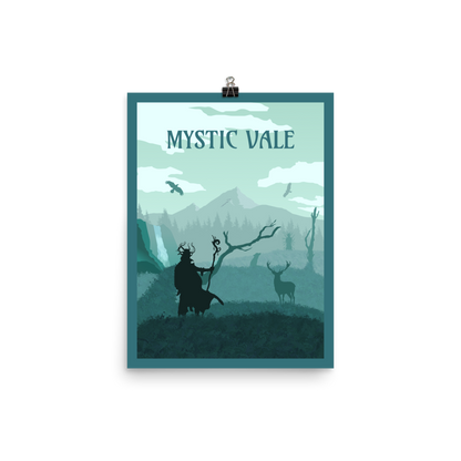 Mystic Vale Minimalist Board Game Art Poster