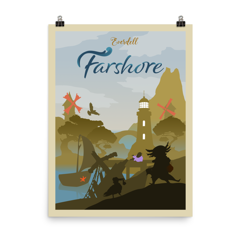 Everdell Farshore Minimalist Board Game Art Poster