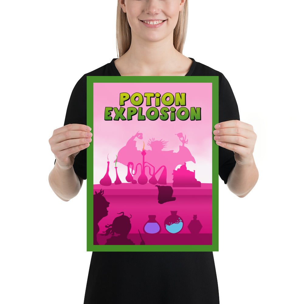 Potion Explosion Minimalist Board Game Art Poster