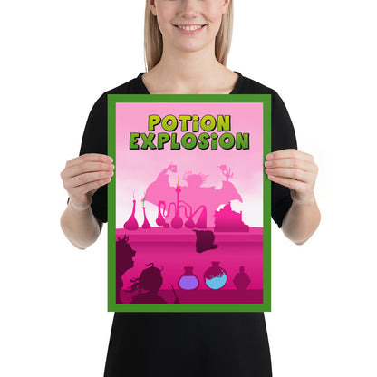 Potion Explosion Minimalist Board Game Art Poster