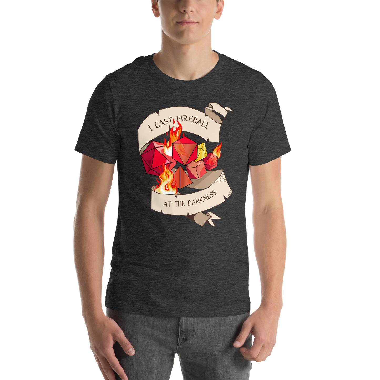 I cast fireball at the darkness Tabletop RPG Unisex T-Shirt