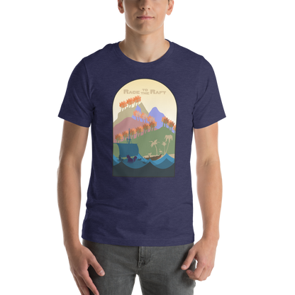 Race to the Raft Minimalist Board Game Unisex T-Shirt