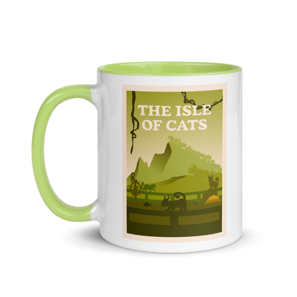 Isle of Cats (Green) Minimalist Board Game Mug