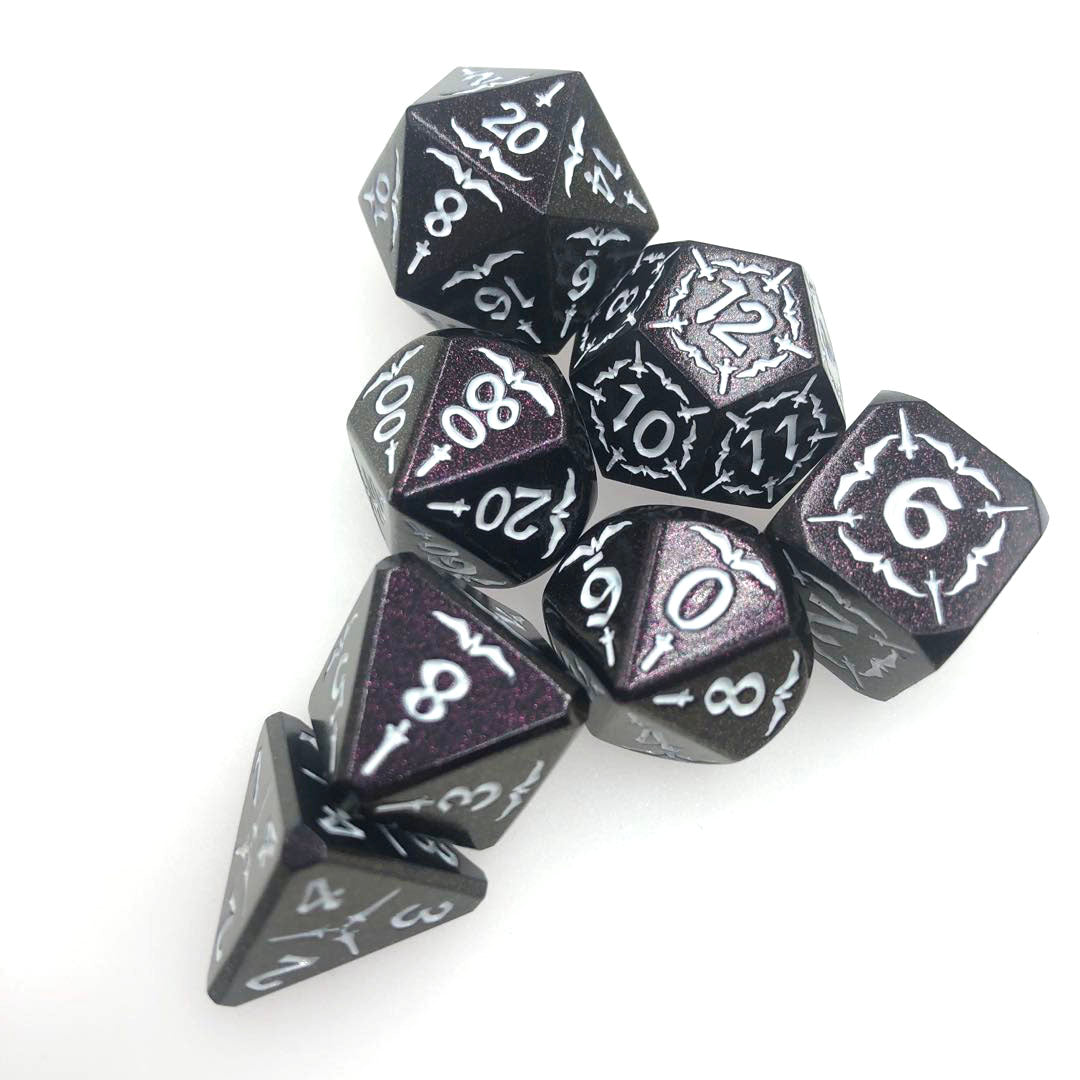 Runic Target Metal Meeple Dungeon Dice Set