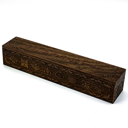 TRPG Sword Walnut Wood Dice Storage Box Meeple Dungeon Dice Accessories