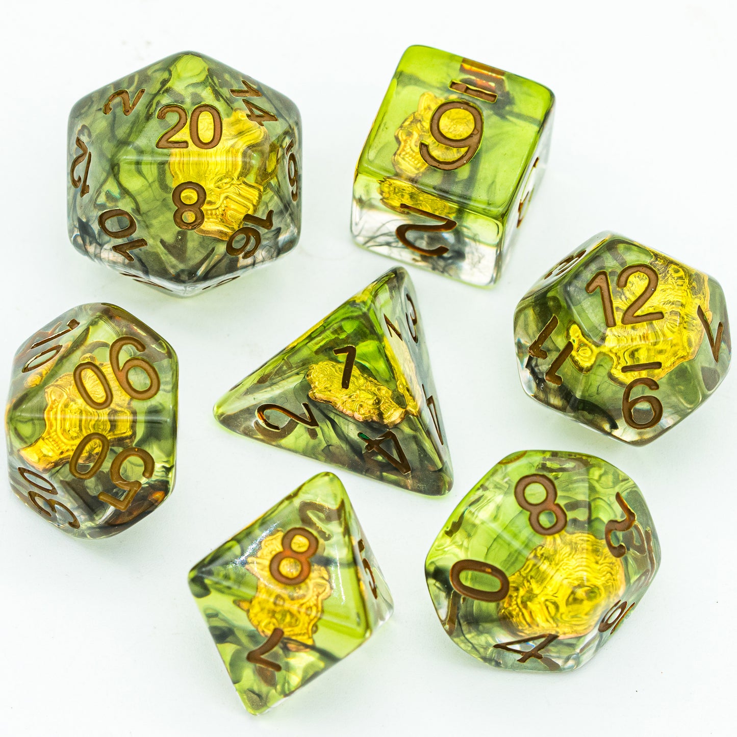 TRPG Character Class Resin Meeple Dungeon Dice Set