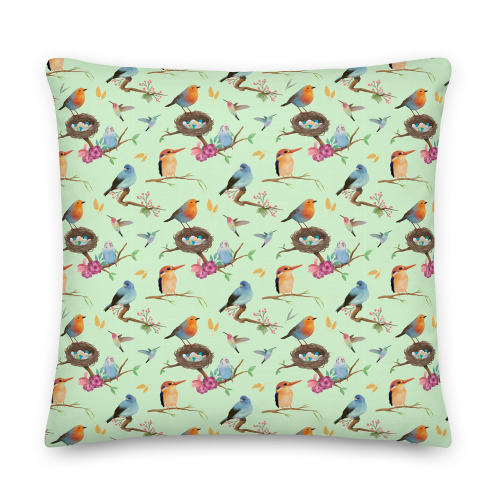 Wingspan (Green) Inspired Premium Cushion