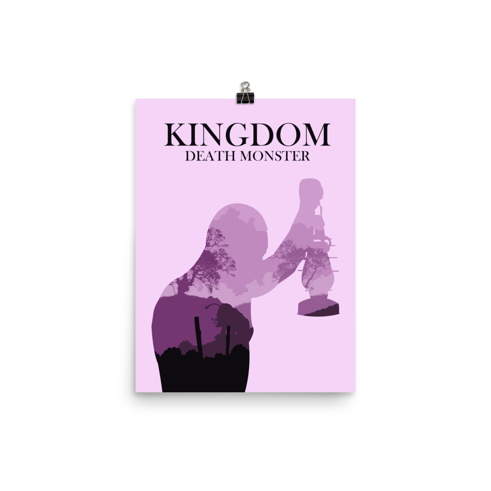Kingdom Death Monster Board Game Silhouette Art Poster