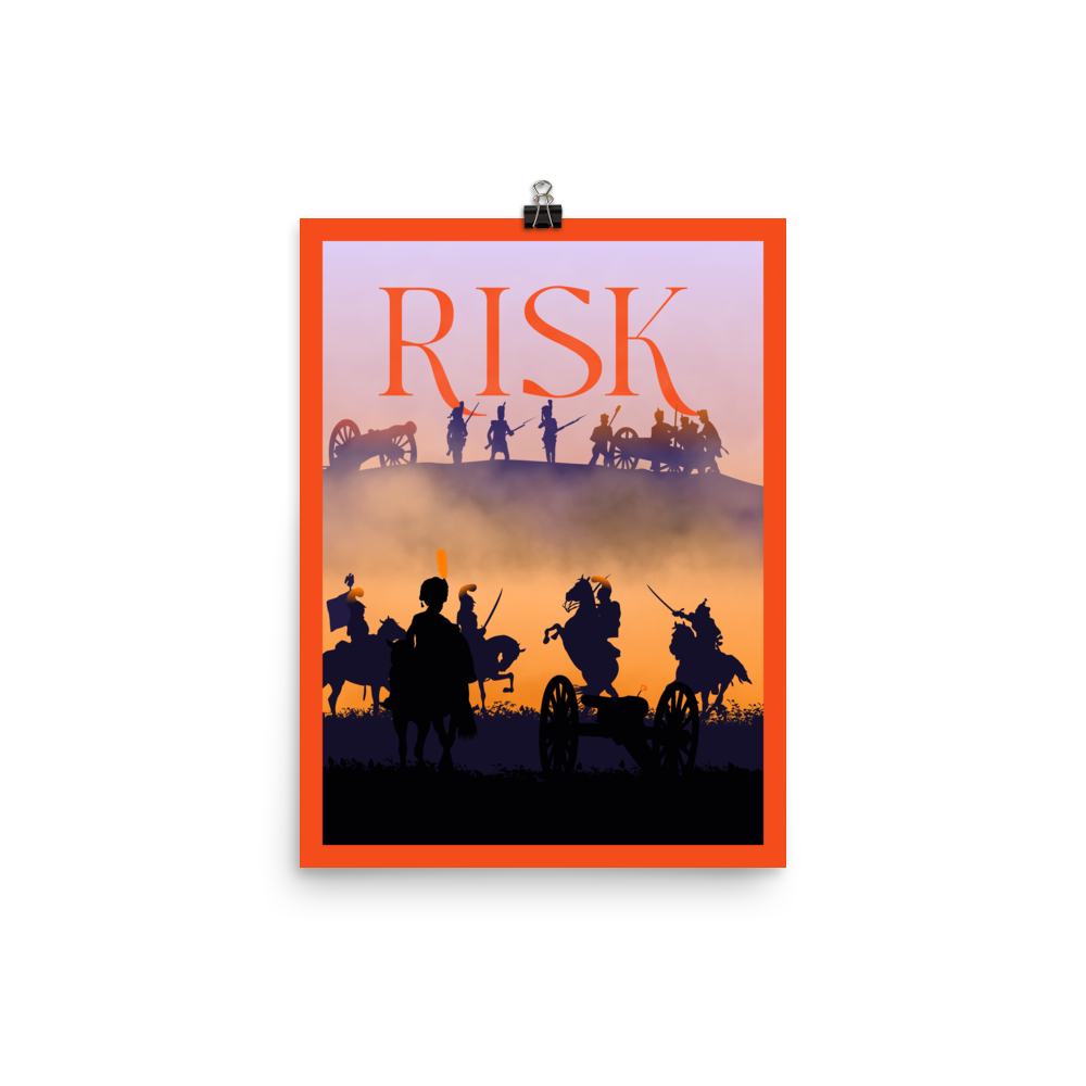 Risk Minimalist Board Game Art Poster