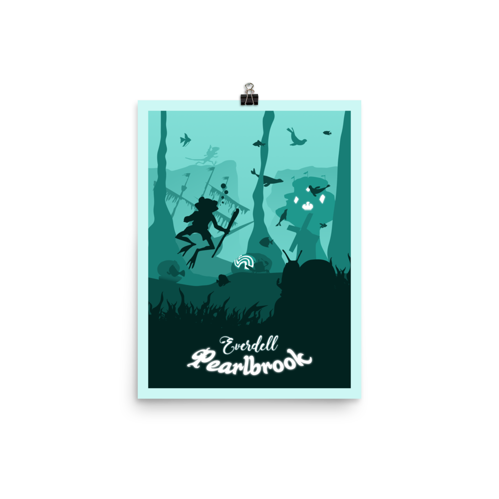Everdell Pearlbrook Minimalist Board Game Art Poster (Authorised)