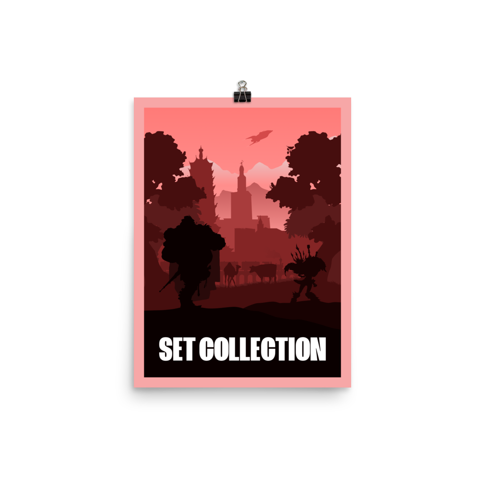 Set Collection Board Game Mechanic Minimalist Board Game Art Poster