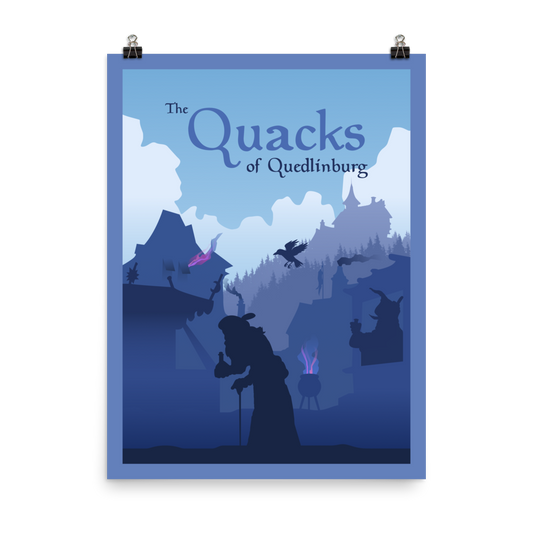 The Quacks of Quedlingburg Minimalist Board Game Art Poster