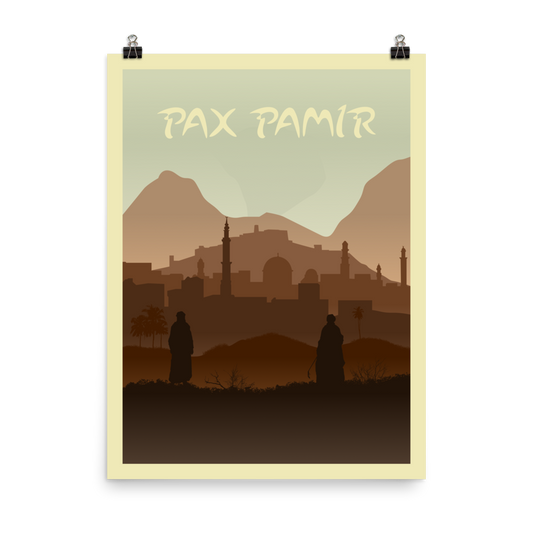 Pax Pamir Minimalist Board Game Art Poster