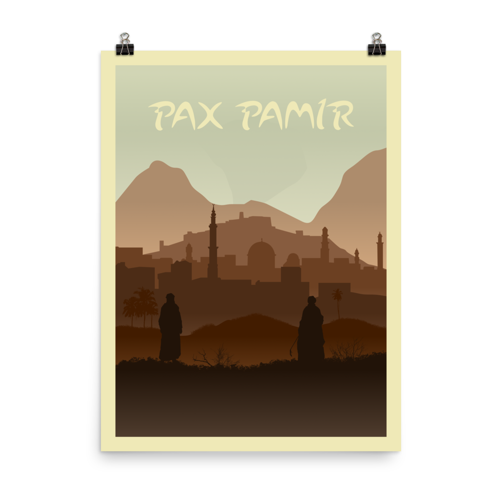 Pax Pamir Minimalist Board Game Art Poster