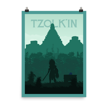 Tzolk'in Minimalist Board Game Art Poster