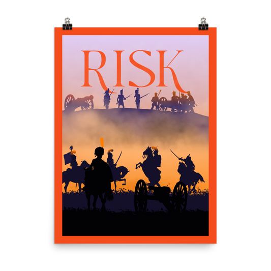 Risk Minimalist Board Game Art Poster