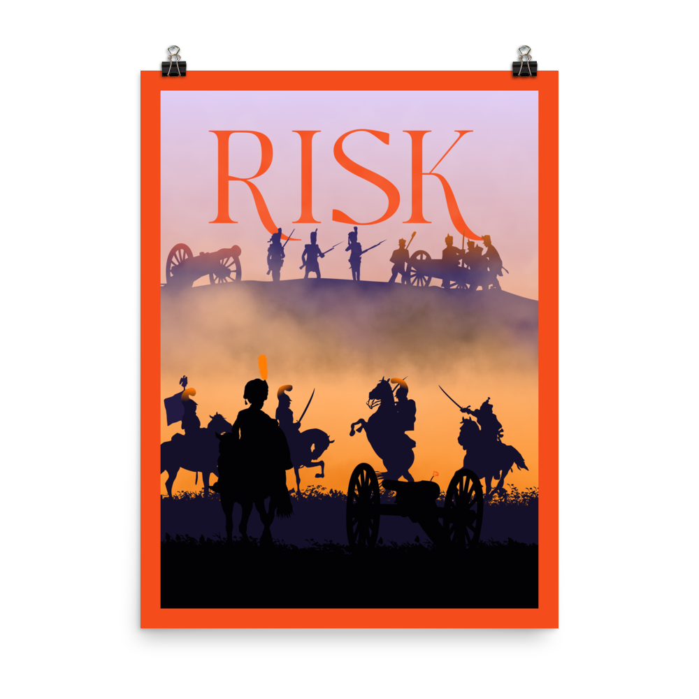 Risk Minimalist Board Game Art Poster