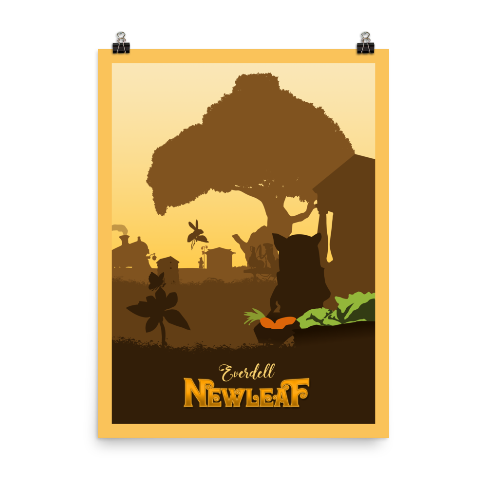 Everdell Newleaf Minimalist Board Game Art Poster (Authorised)