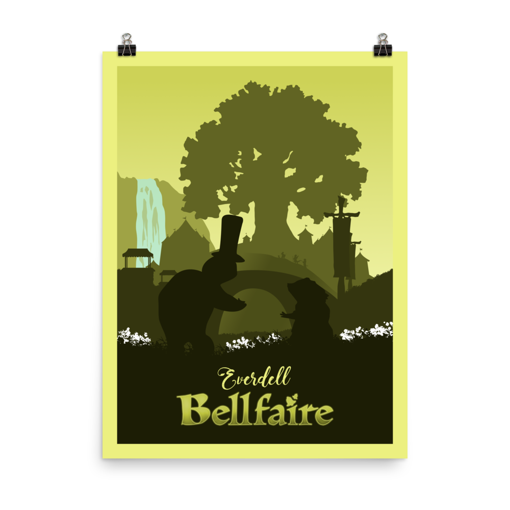 Everdell Bellfaire Minimalist Board Game Art Poster (Authorised)