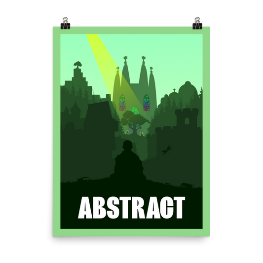 Abstract Board Game Mechanic Minimalist Board Game Art Poster