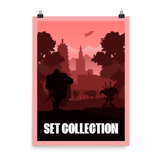 Set Collection Board Game Mechanic Minimalist Board Game Art Poster