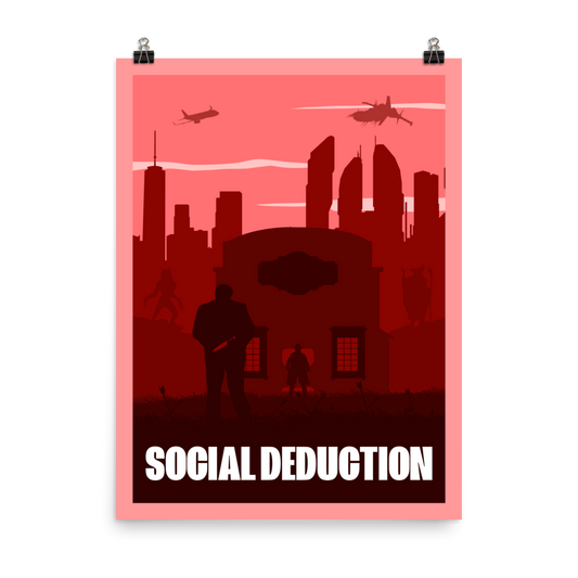 Social Deduction Board Game Mechanic Minimalist Board Game Art Poster