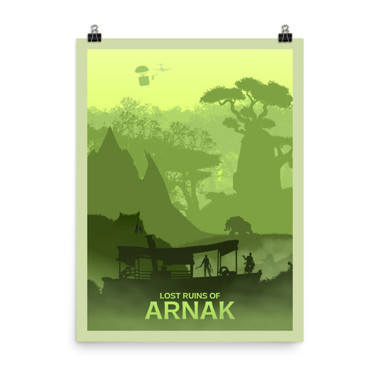 Lost Ruins of Arnak Exploration Minimalist Board Game Art Poster