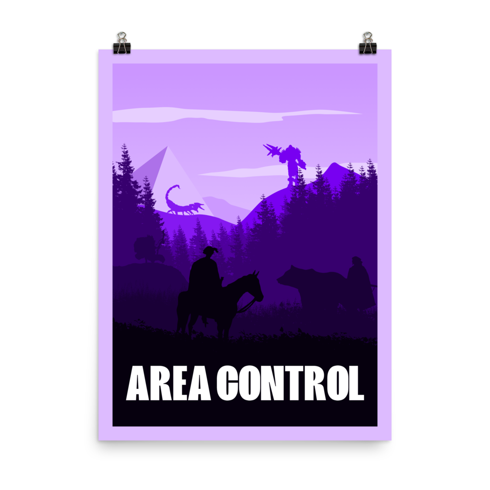 Area Control Board Game Mechanic Minimalist Board Game Art Poster