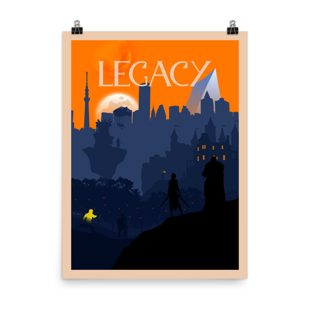 Legacy Board Game Mechanic Minimalist Board Game Art Poster