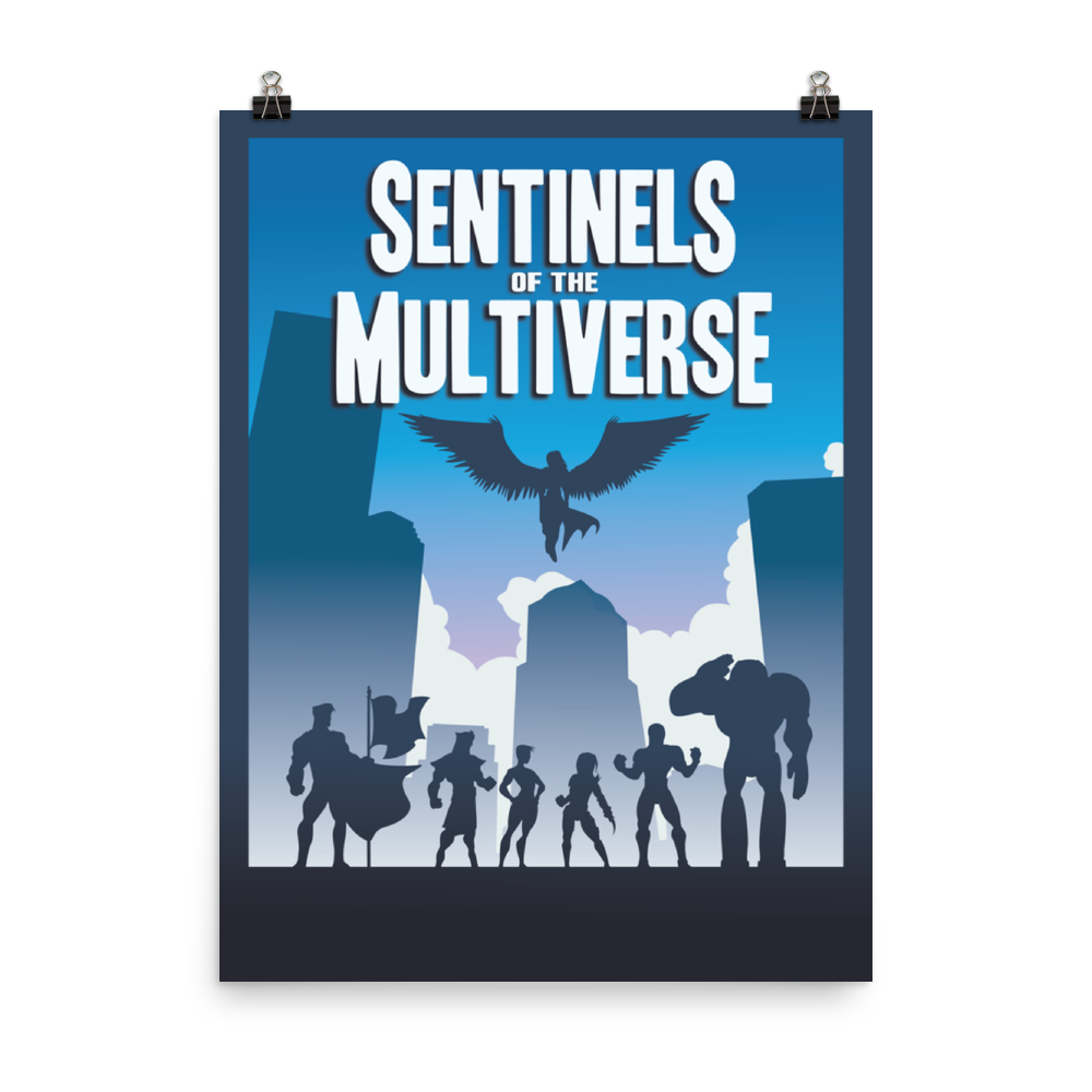Sentinels of the Multiverse Minimalist Board Game Art Poster