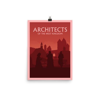 Architects of the West Kingdom Minimalist Board Game Art Poster