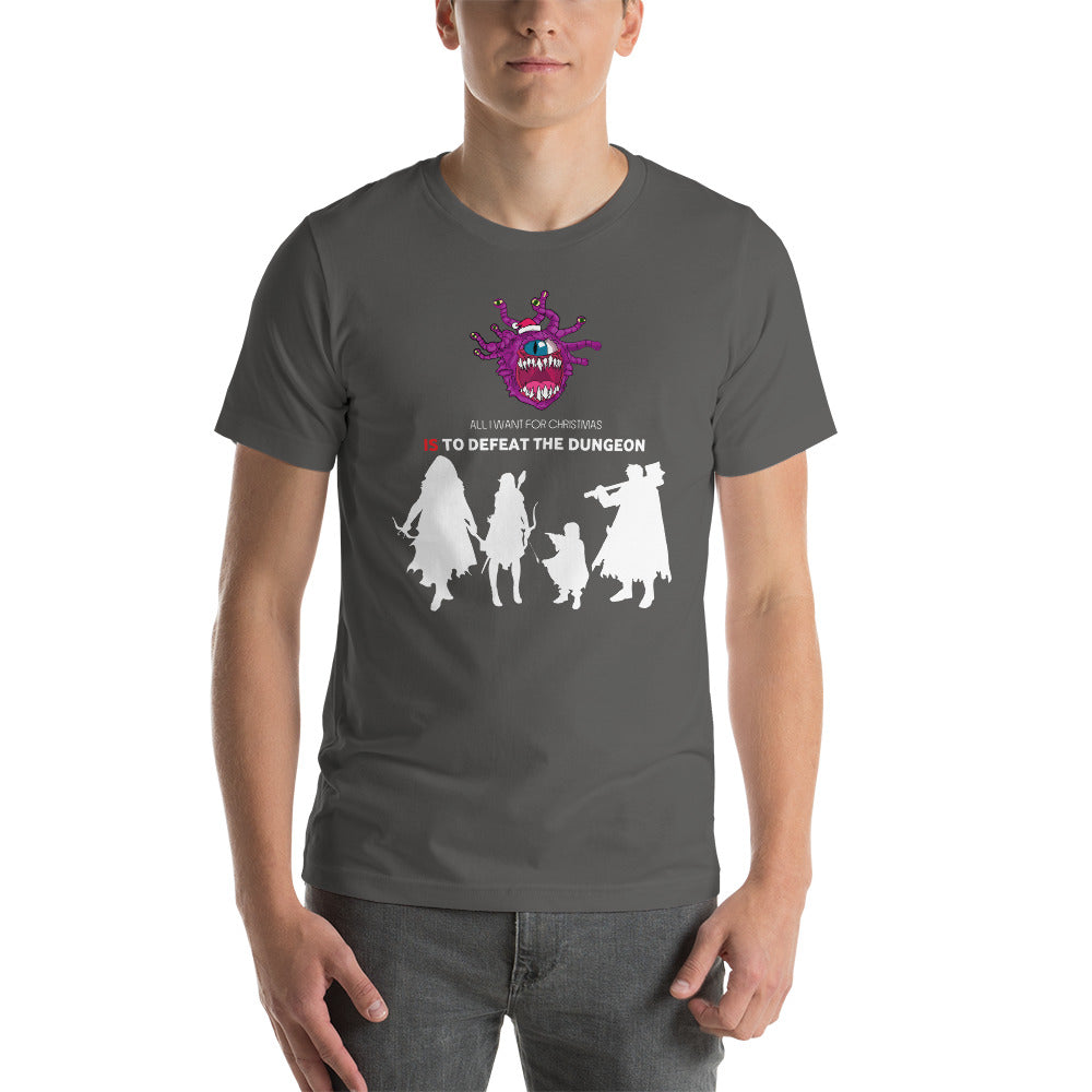 All I Want For Christmas Is To Defeat The Dungeon Christmas Dungeon RPG Unisex T-Shirt