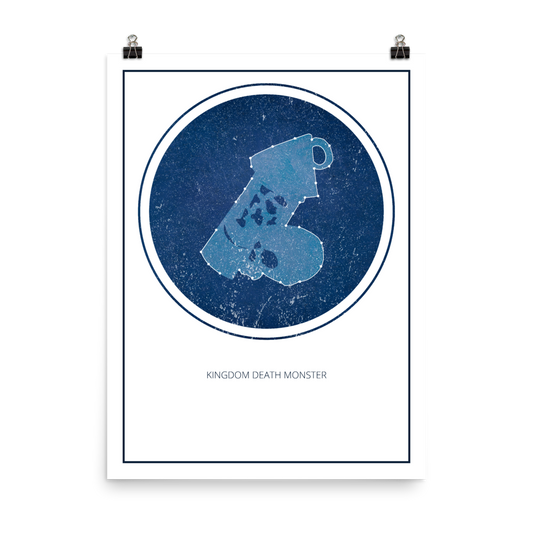 Kingdom Death Monster Board Game White Star Constellation Art Poster