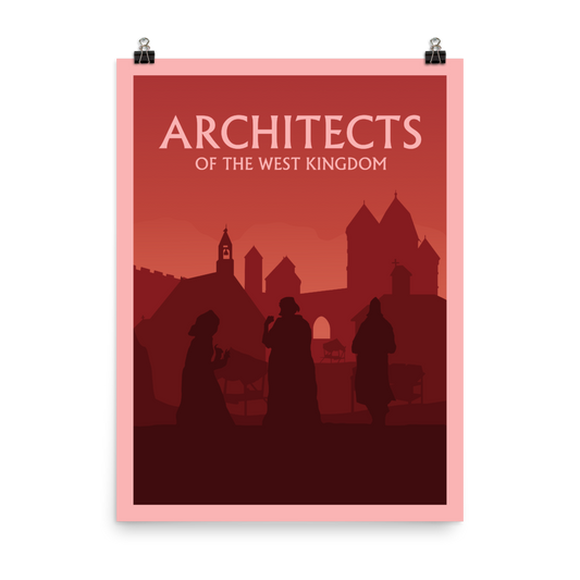 Architects of the West Kingdom Minimalist Board Game Art Poster