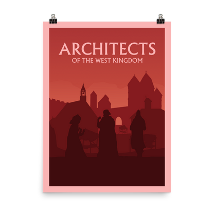 Architects of the West Kingdom Minimalist Board Game Art Poster