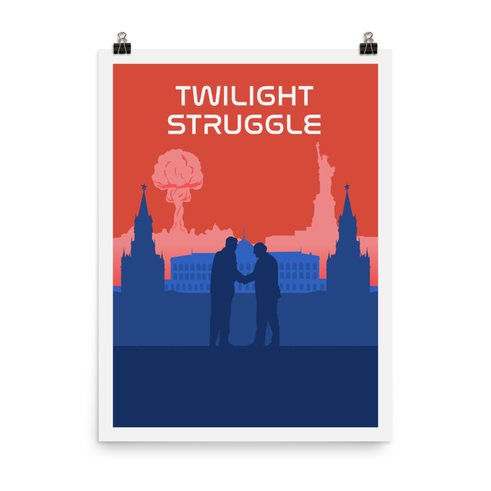 Twilight Struggle Minimalist Board Game Art Poster