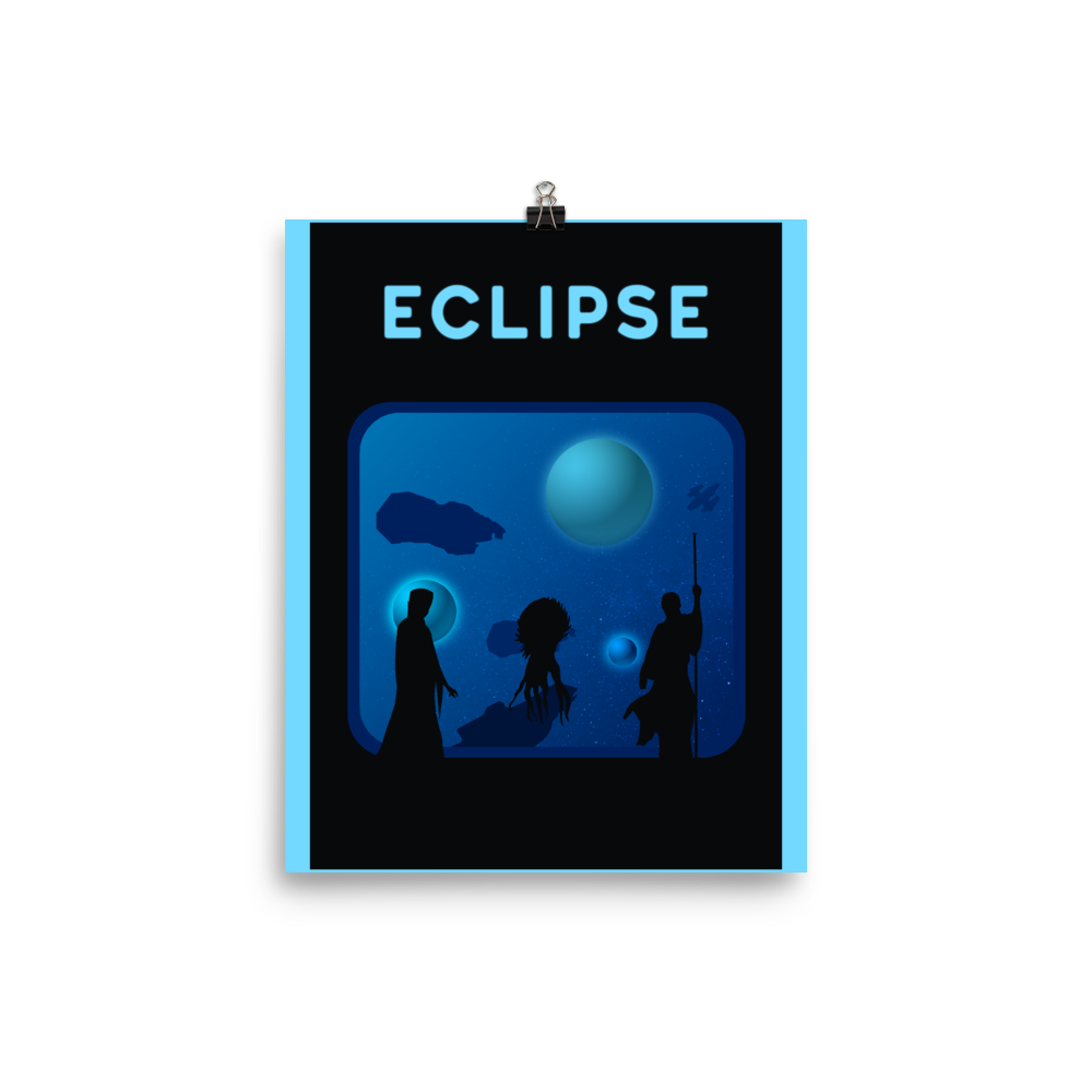 Eclipse Minimalist Board Game Art Poster
