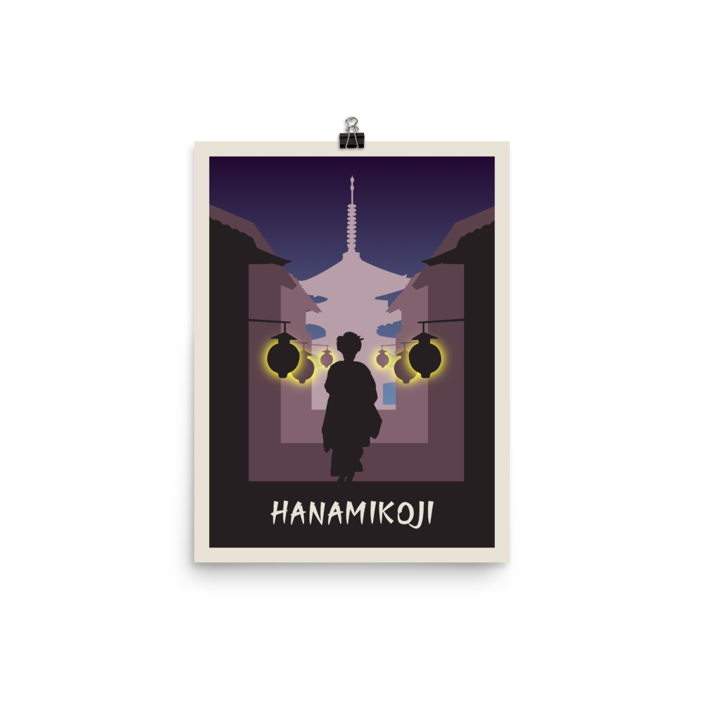 Hanamikoji Minimalist Board Game Art Poster