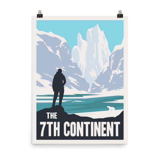 The 7th Continent Minimalist Board Game Art Poster