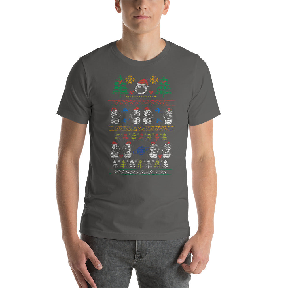 Astronaut Festive Sweater Christmas Unisex T-Shirt