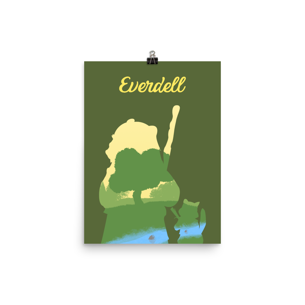 Everdell Board game Silhouette Art Poster (Authorised)
