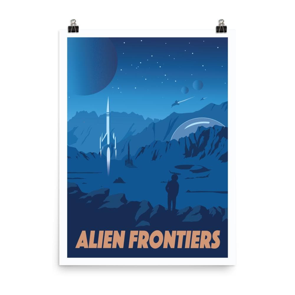 Alien Frontiers Minimalist Board Game Art Poster
