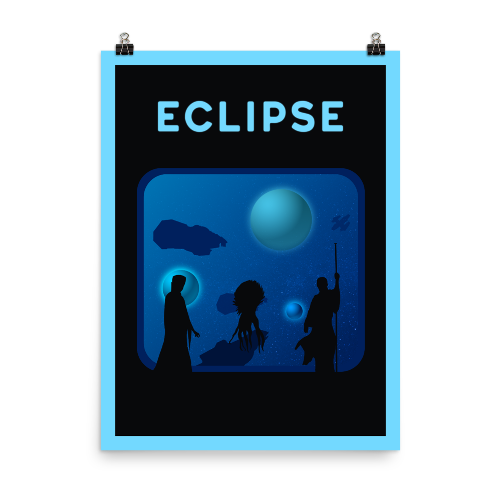 Eclipse Minimalist Board Game Art Poster