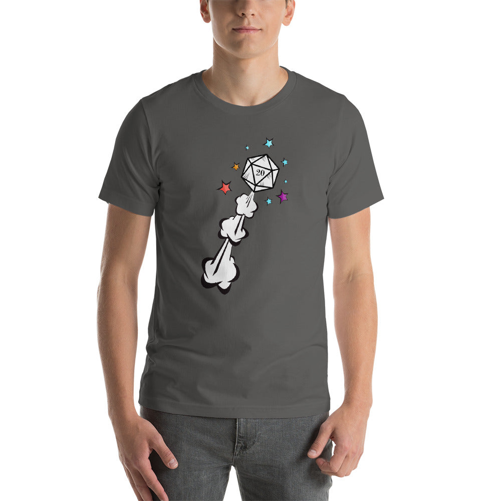 D20 Dice Explosion Dungeon RPG Unisex T-Shirt