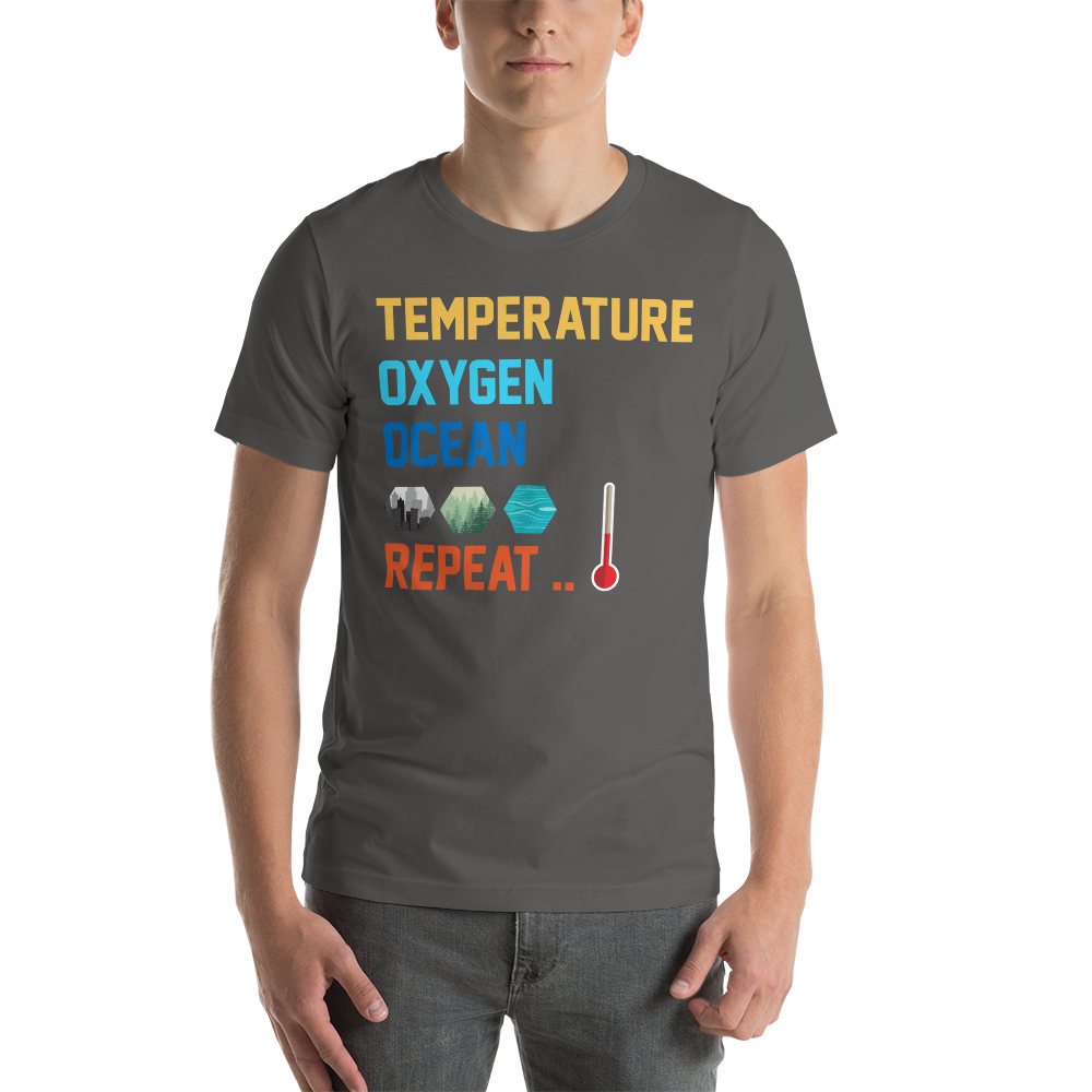 Terraforming Mars Temperature, Oxygen, Ocean, Repeat Unisex T-Shirt